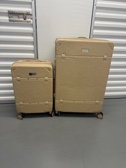 Jessica Simpson 2-Piece Luggage Set Beige