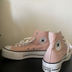 Pink Platform Converse