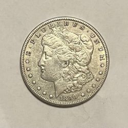 1890-CC XF+ Morgan Silver Dollar
