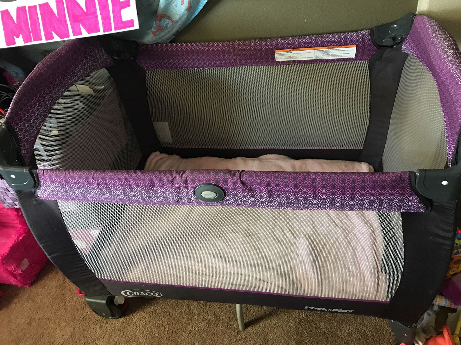 A crib car seat and stroller