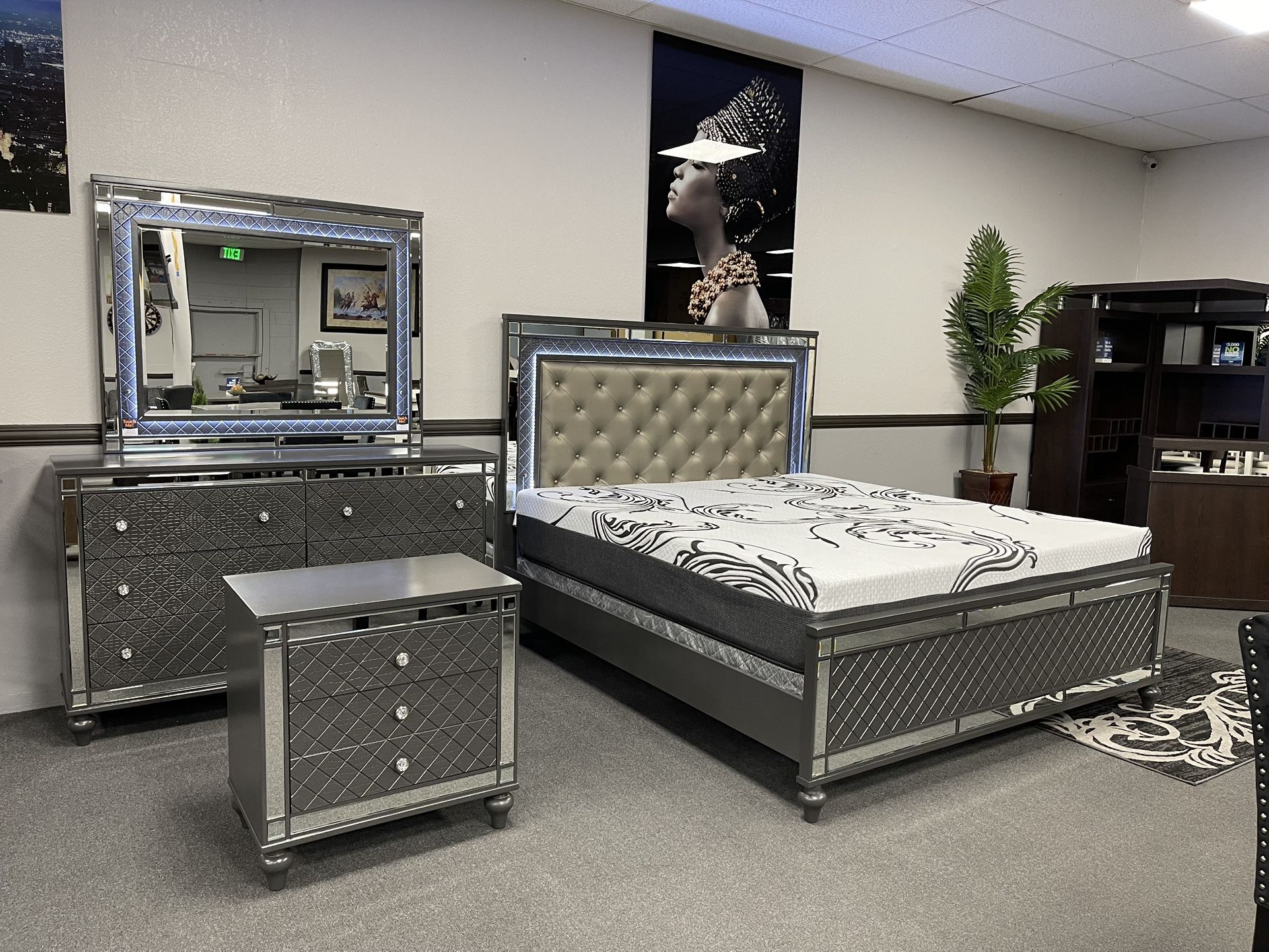 4PC King Bedroom Set