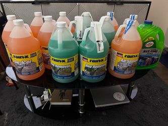 12 Rain X Windshield Washer Fluid + 1 Car Wash Fluid