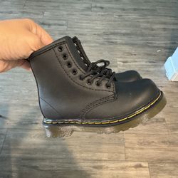 Dr Martens Black Boots Toddler Size 8