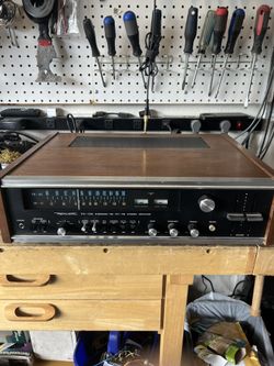 Woodgrain Realistic Vintage Stereo