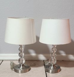 2 modern table lamps
