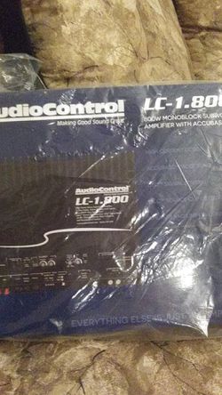 Audio Control LC-1.800 monoblock subwoofer amplifier with accubass 800 watt