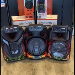 💙🎤Las Nuevas Bocinas Bluetooth 💙 Micrófono Luces Led Nuevas Recargables