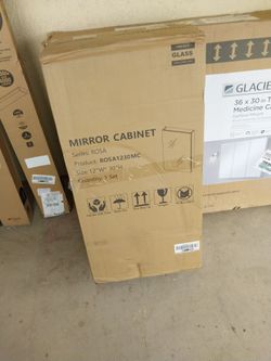 ROSA Mirror Cabinet 12"W x 30"H
