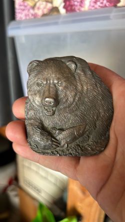 Bergamot brass works bear belt buckle
