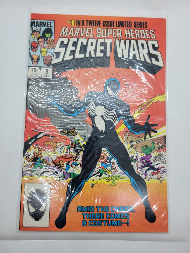 Marvel Comics Marvel Super Heroes Secret Wars #8 1st Appearance Of The Black Suit