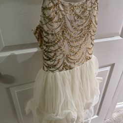 Gold And White Dress 