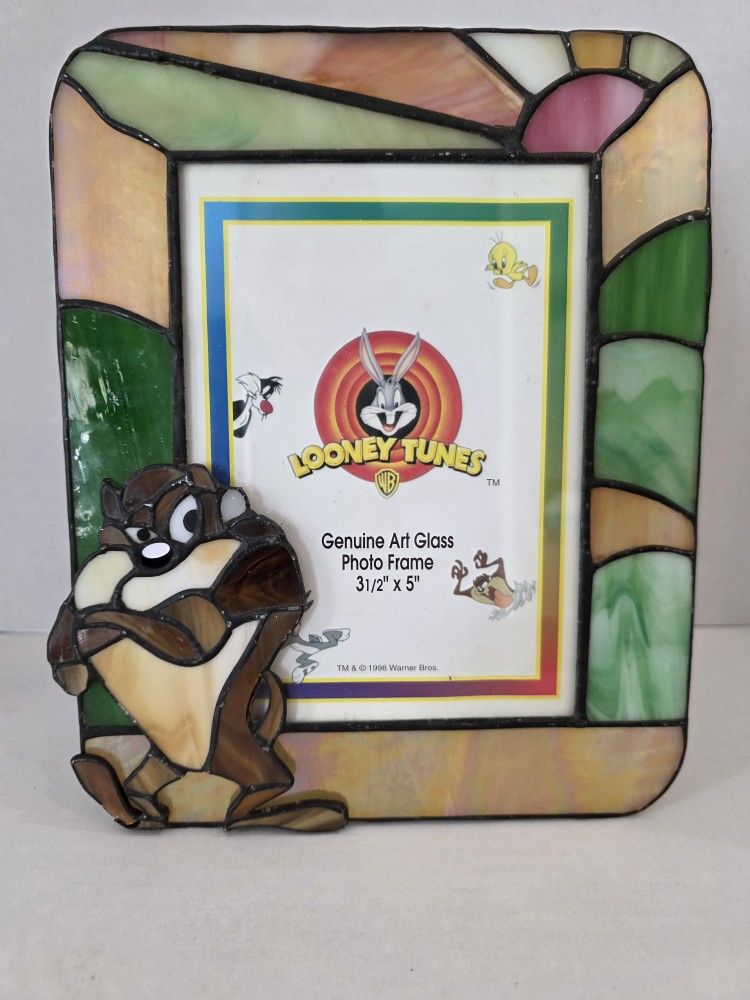 Vintage Stained Glass Photo Frame