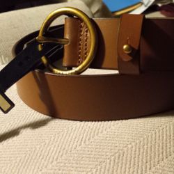 Women's XL Leather Belt- New