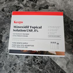Minoxidil topical solución usp 5% para el crecimiento del cabello cada caja trae 3 pomos tengo hay 2