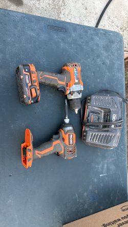 Rigid cordless drill and impact kit.  All working great.