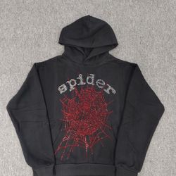 Black And Red Spider Hoodie 