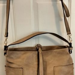 Leather Carry-on Bag With Attached Pouch
