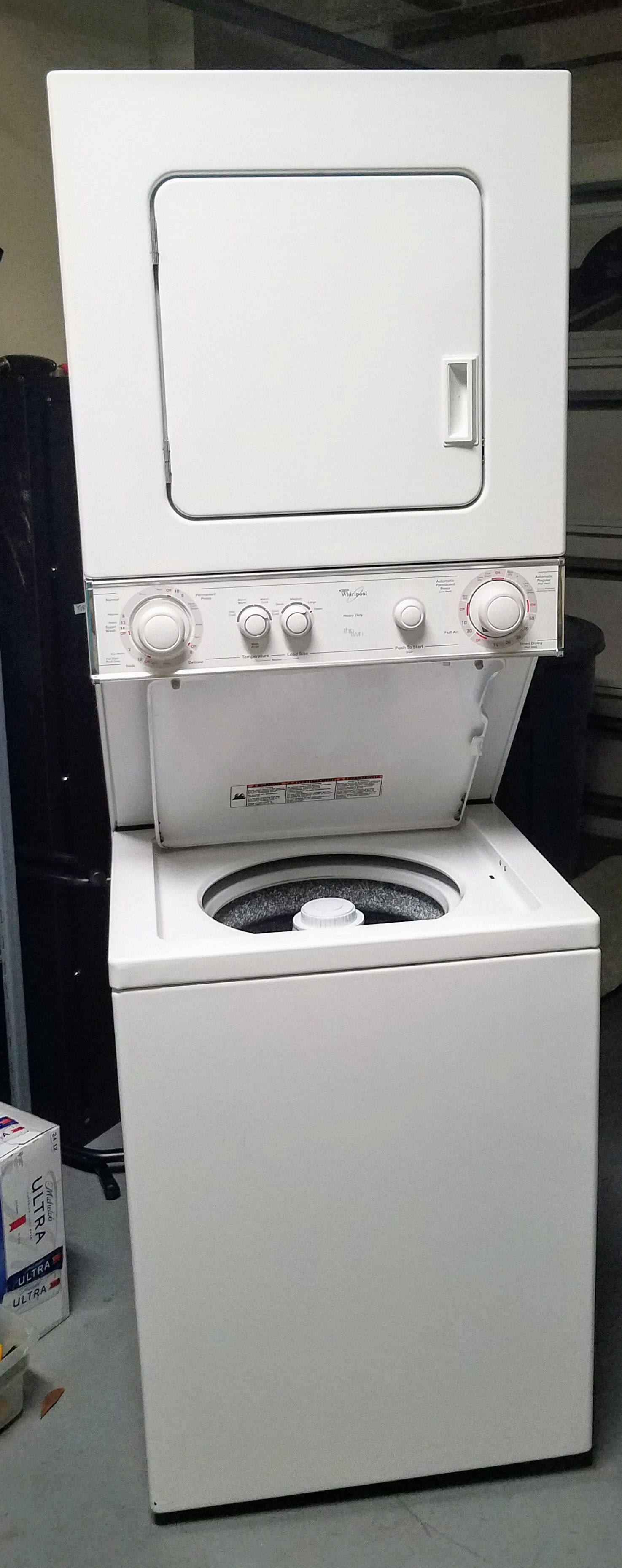 Whirlpool Stacked Washer and Dryer