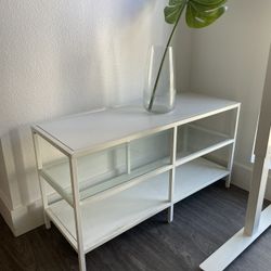 WHITE IKEA VITTSJÖ TV STAND