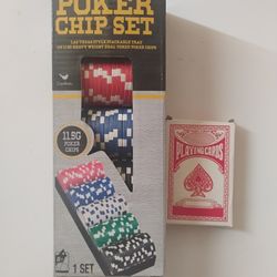 Poker Chip Set. Las Vegas Style.