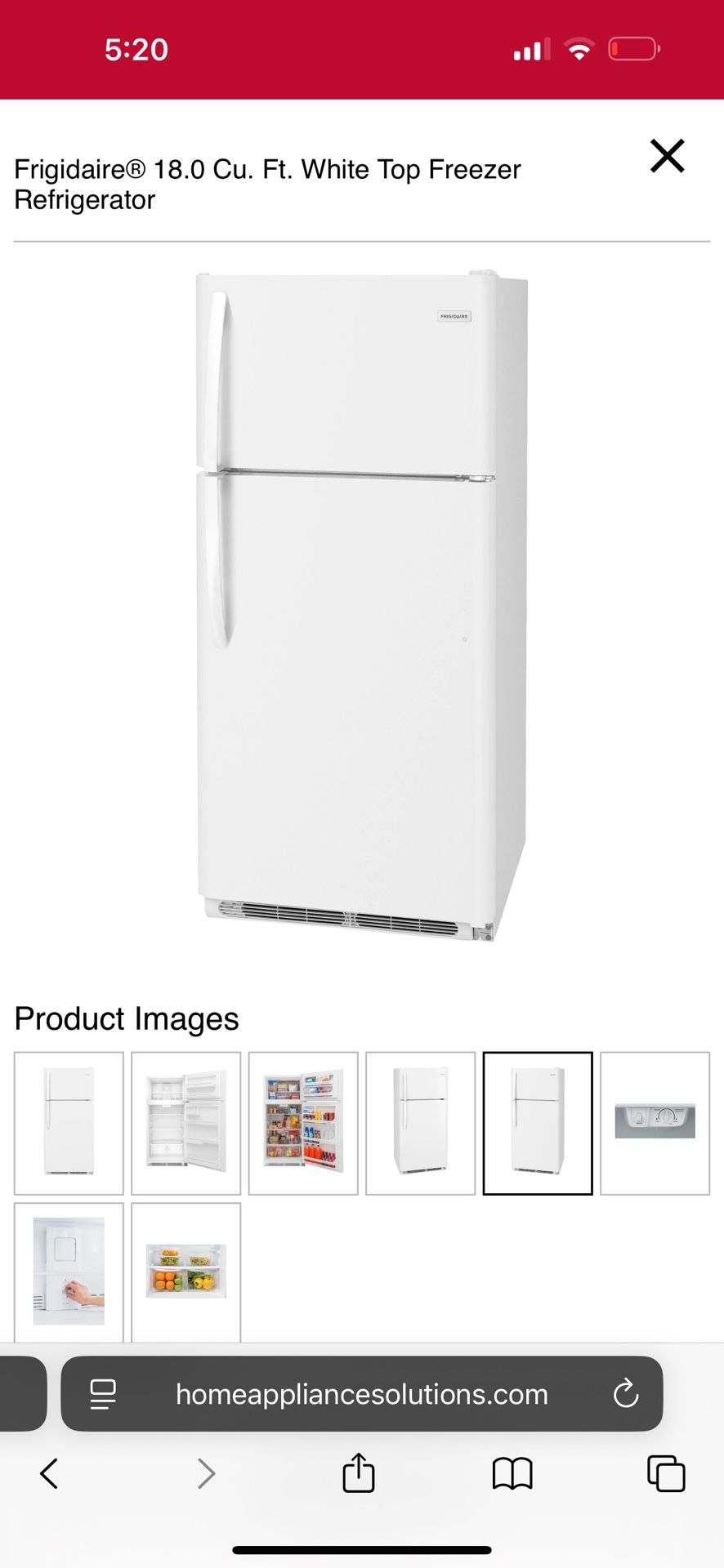Frigidaire Refrigerator