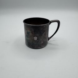 VINTAGE ONEIDA SILVERSMITHS CHILDS BABY SILVERPLATED CUP 2 3/8" TALL