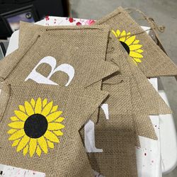 Sunflower Birthday Banner 