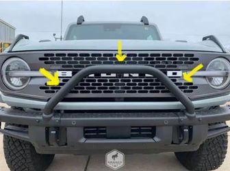 Bronco 2021-2026 OEM Safari Bar Kit, Bull Brush Bar