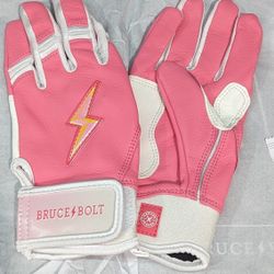 Bruce Bolt x Meg Rem Limited Edition Short Cuff Youth Small Batting Gloves Rare Sold Out Brand New