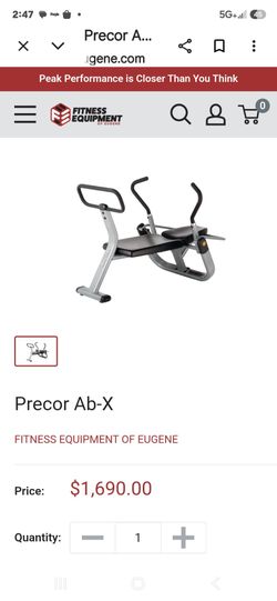 Precor ab machine