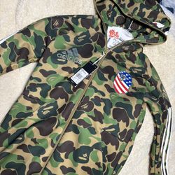 Bape Shark Hoodie Adidas Collab 