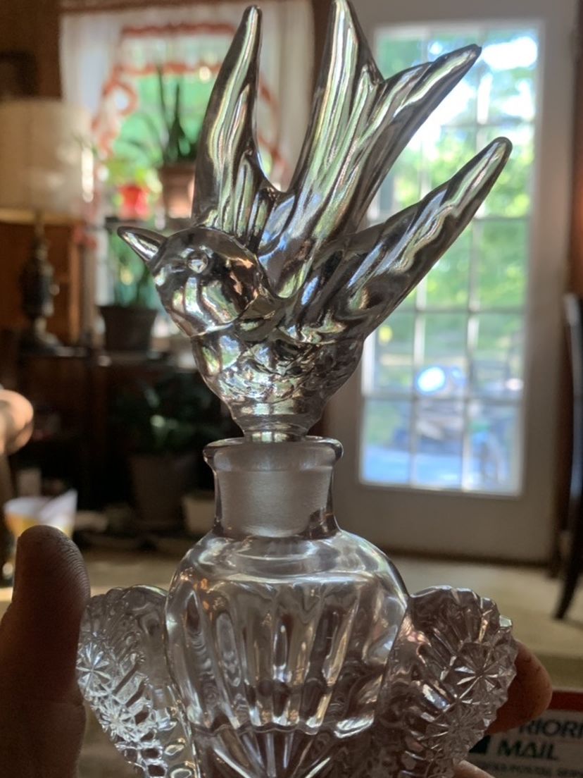 Antique Cut Glass Perfume Bottle