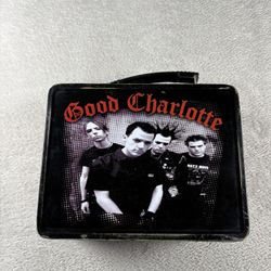 Vintage Good Charlotte Lunch Box 2003 Black Y2K