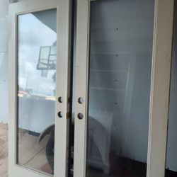 French Door Wooden Double Doors