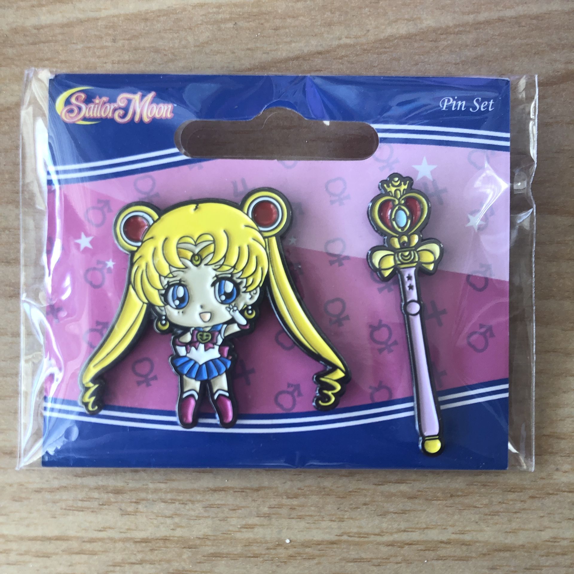 Sailor Moon & Spiral Heart Moon Scepter Enamel Pin Set