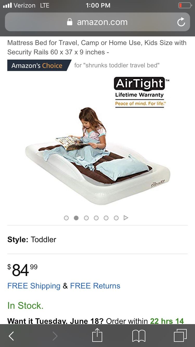 Bed/ blow up - travel- kid - like brand new - have two - awesome