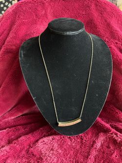 Brass Bar Necklace Mens Jewelry