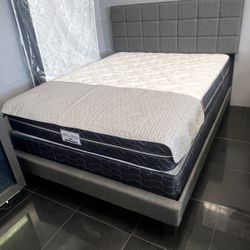 King hybrid Premium Mattress With Box Spring