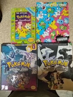 Pokemon books and strategy guides please read description