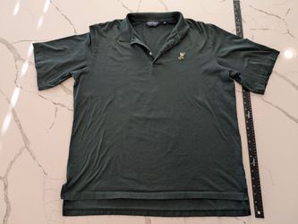 VTG Polo Golf Ralph Lauren Polo Shirt Mens XL Dark Green Winged Foot Embroidered