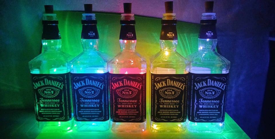 Jack Daniel's Light Up Bottles