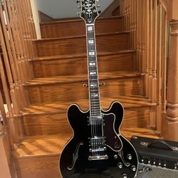 Epiphone Sheraton Pro II (Brand New/Upgraded) W/ Fender Amp