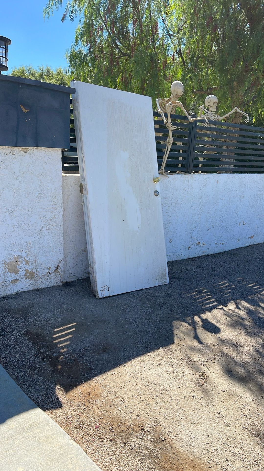 Three heavy doors