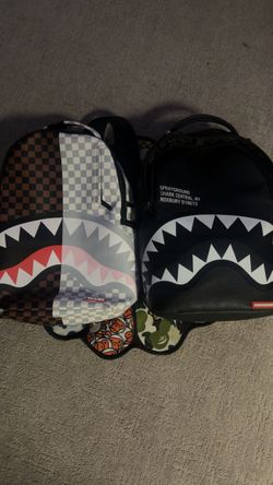 Sprayground Shark Backpacks – Set of 2