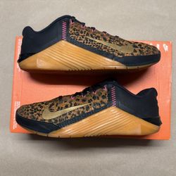 Nike Metcon 6 Women’s sz 8 Cheetah Print weightlifting training CrossFit shoes!
