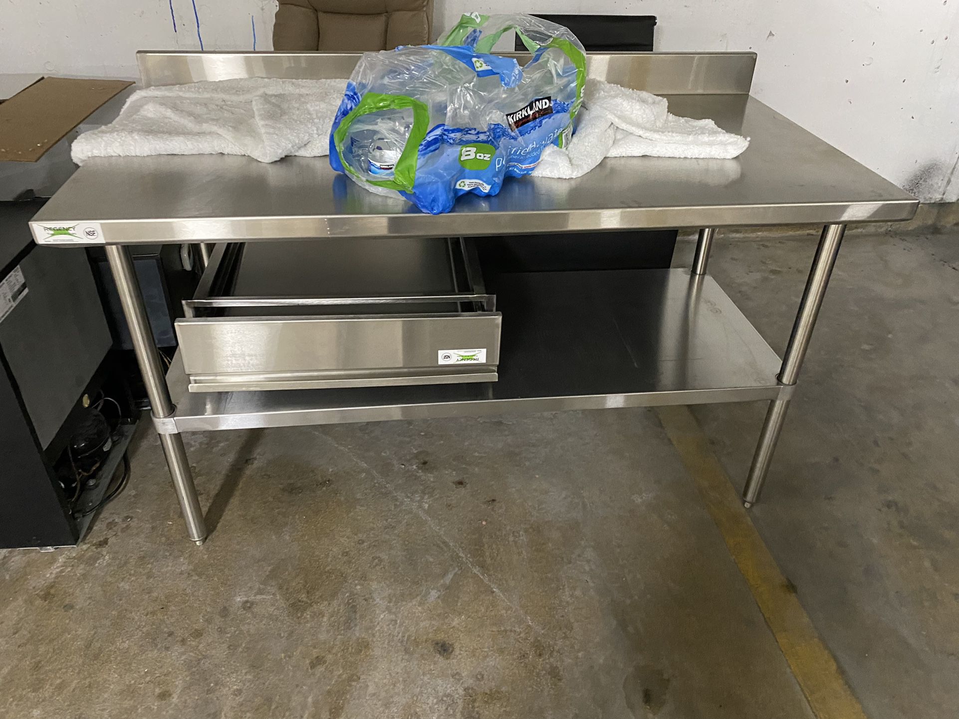 used 24 x 60 stainless steel kitchen work table
