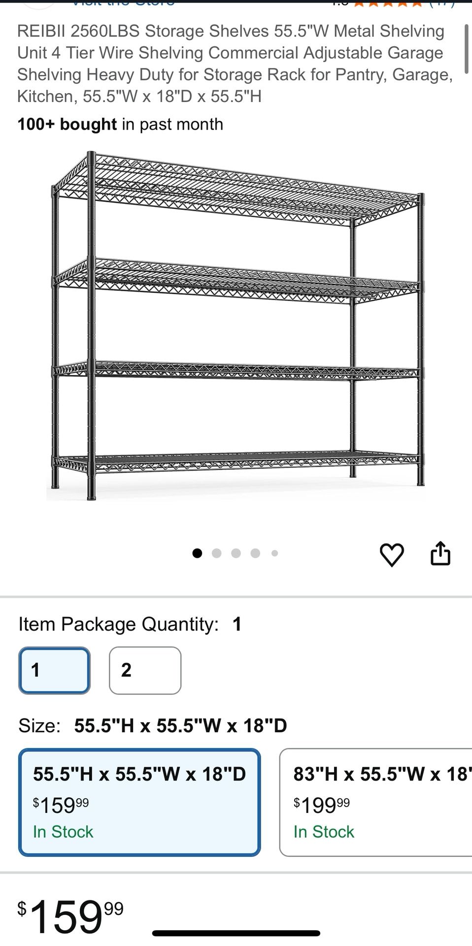 Unarmed Metal Shelving Unit 4