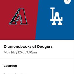 Diamondback Vs Dodgers Game Ticket 