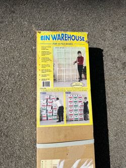 Bin Warehouse for 18 File Boxes  Brand New!