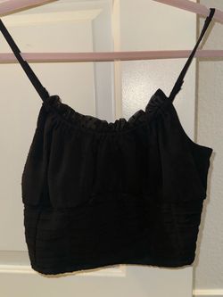 Black Crop top